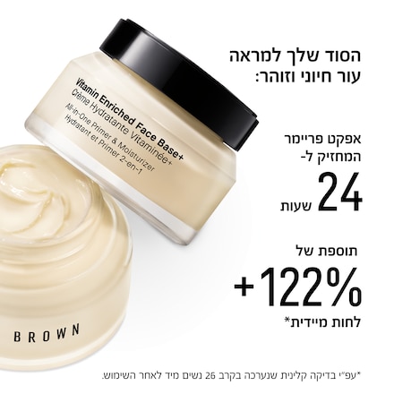 Vitamin Enriched Face Base+ Moisturizer & Primer<br><font color=#ff0000>המוצר מס' 1 שלנו בפורמולה חדשה</font>